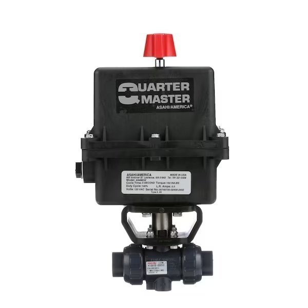 Valve, Actuated Ball, 1/2, T-21, CPVC/FKM, Asahi, Mfr#: 2921005