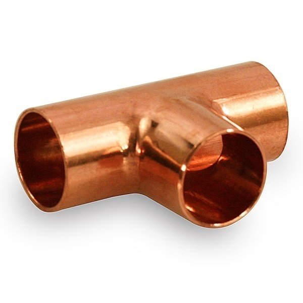 Copper Tee Fitting with Solder Cups 1/8'', Everflow, Mfr#: CCTE0018