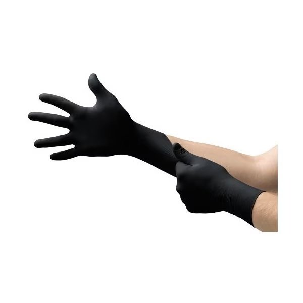 Nitrile Exam Gloves, Nitrile, Black, XL ( 10 ), 100 PK, ANSELL, Mfr# 93-732