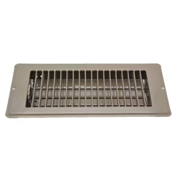 4 X 10 FLOOR REGISTER - BROWN, Ap Products, Mfr#: 013-628