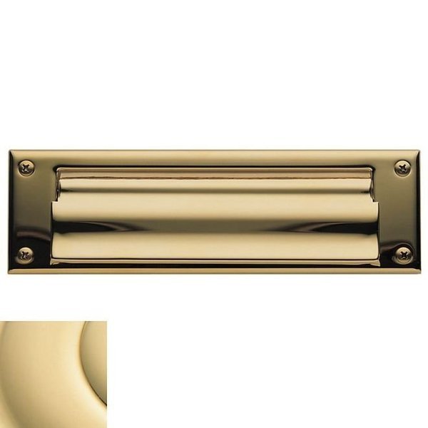 Estate Unlacquered Brass Mail Slot, Baldwin, Mfr#: 0015.031