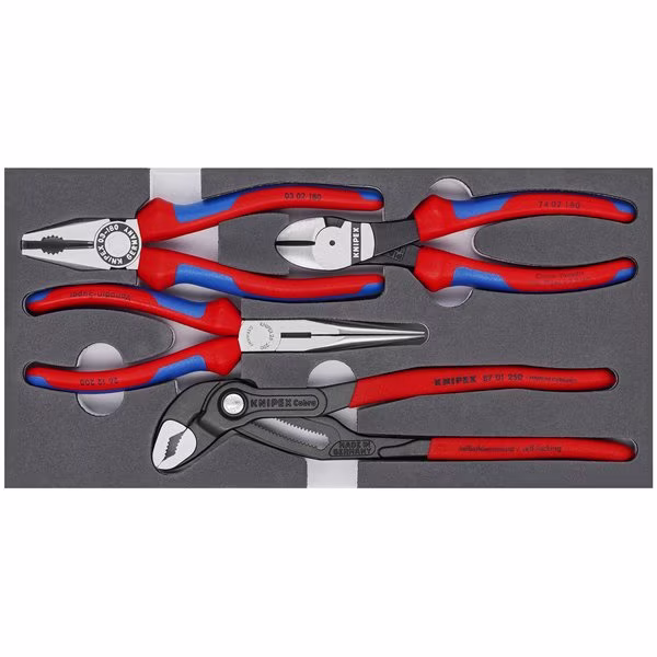 Assorted Pliers Sets, 4 pc Basic Pliers, KNIPEX, Mfr# 00 20 01 V15