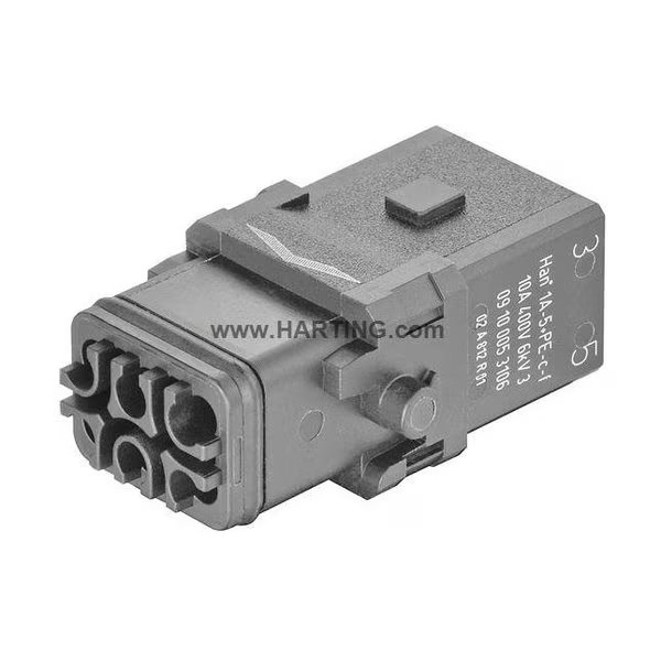 Rectangular Connector Insert, 10 A, HARTING, Mfr# 09100053106