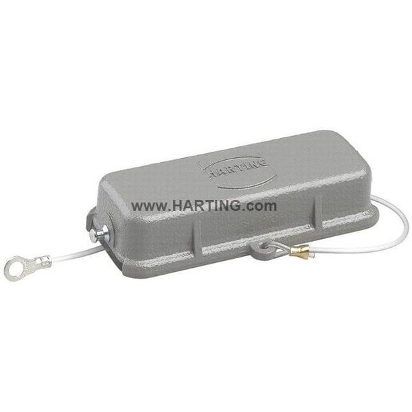 Rectangular Connector Cover, Dust Gray, HARTING, Mfr# 09200165425