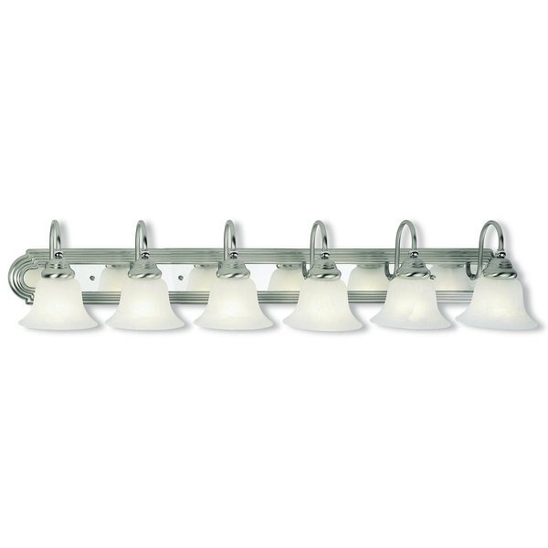 Belmont 6 Light Brushed Nickel And Polis, LIVEX LIGHTING, Mfr# 1006-95