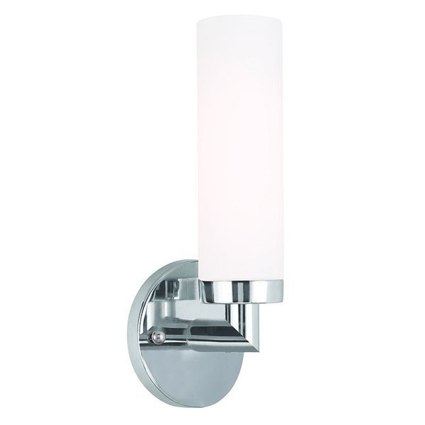 Aero 1 Light Polished Chrome ADA Wall Sconce, Livex Lighting, Mfr#: 10103-05