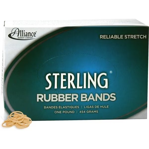 Rubberbands, Size8, Nttn, PK7100, ALLIANCE RUBBER, Mfr# 24085