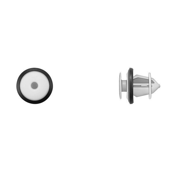 Wht Nyln Door Panel Ret 8.5mm Hole 16.5mm Stem L PK25, DISCO, Mfr# 10202PK