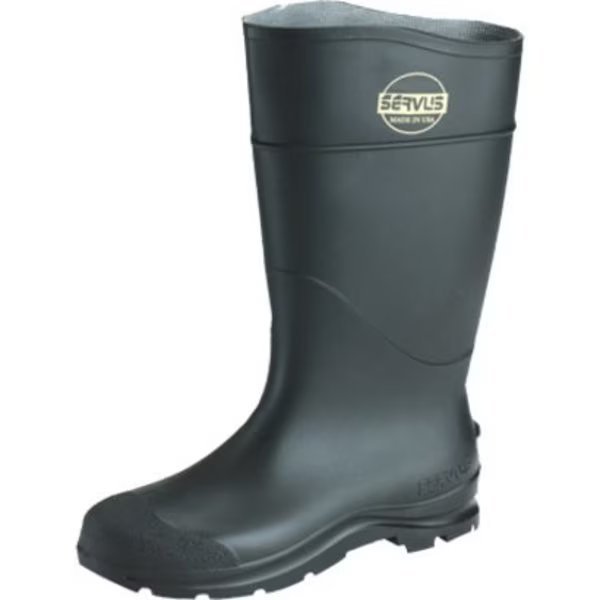 PVC, Rubber Boot, Black 14