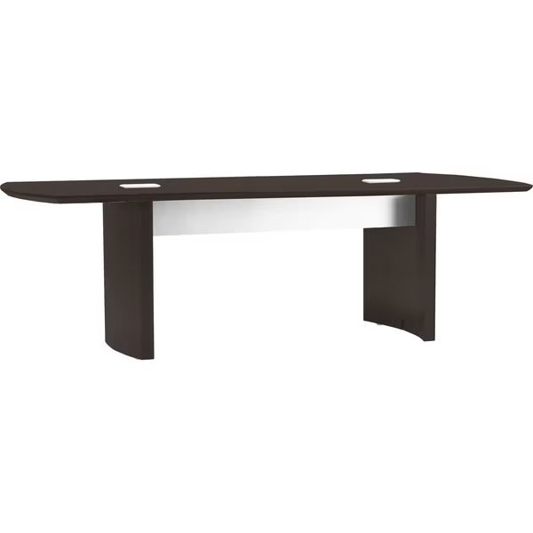 Rectangle Medina?„? 8' Conference Table, 96 X 42 X 29.5, Wood Top, Mocha, MAYLINE, Mfr# MNC8LDC