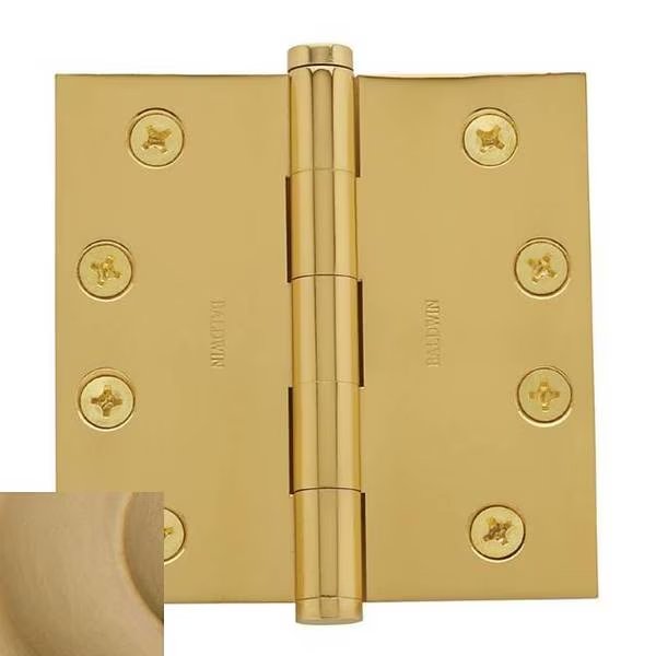 Vintage Brass Door and Butt Hinge, Baldwin, Mfr#: 1040.033.INRP