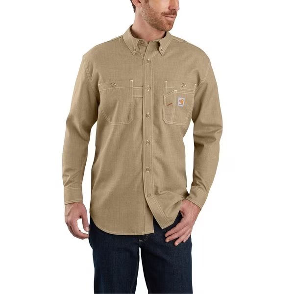TW4138 M FR Force Org Fit LS Shirt, CARHARTT, Mfr# 104138-DKH