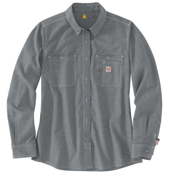 TW4138 W FR Force Rlxd Fit LS Shirt, CARHARTT, Mfr# 104147-GRY