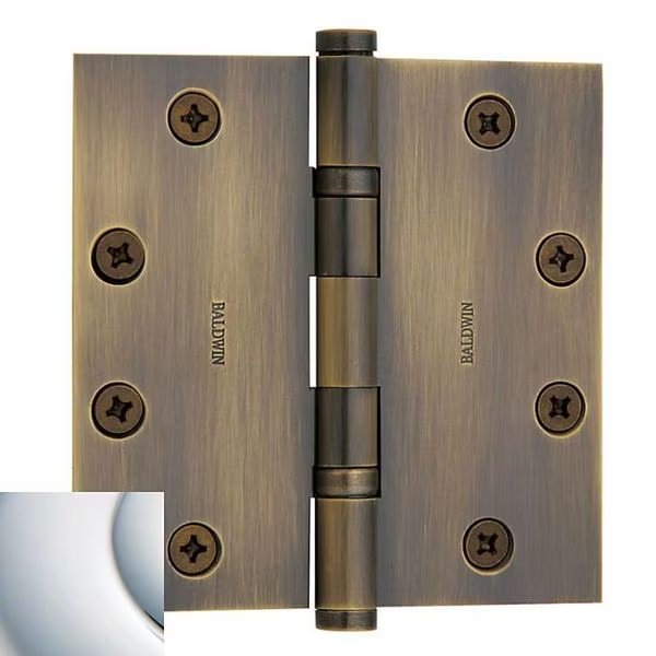Estate Bright Chrome Full Mortise, Baldwin, Mfr#: 1046.260.I