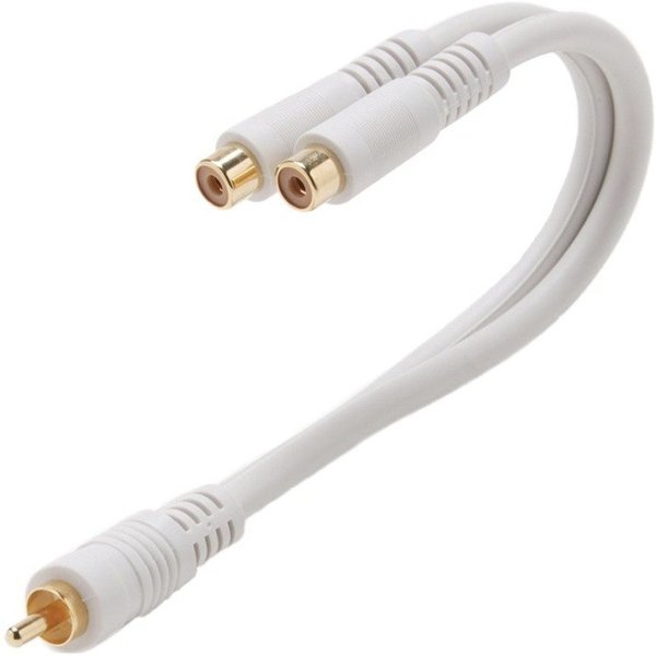 RCA Plug to 2-RCA Jack Y Audio Cable Ivo, Steren, Mfr#: 254-206IV