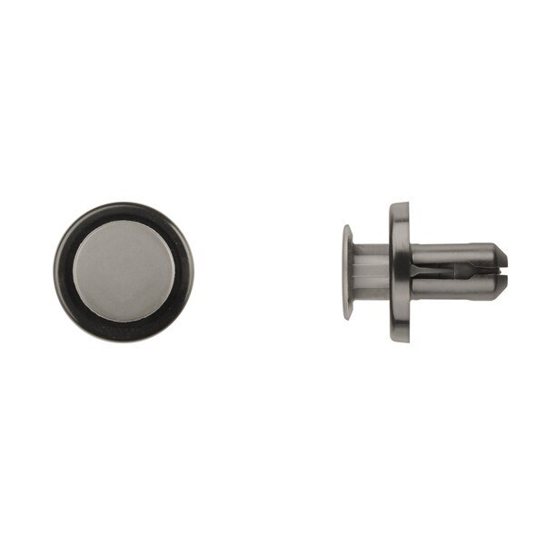 Blk Nyln Push Type Retainer 9mm Hole Size 15mm Stem L PK10, Disco, Mfr#: 12074PK