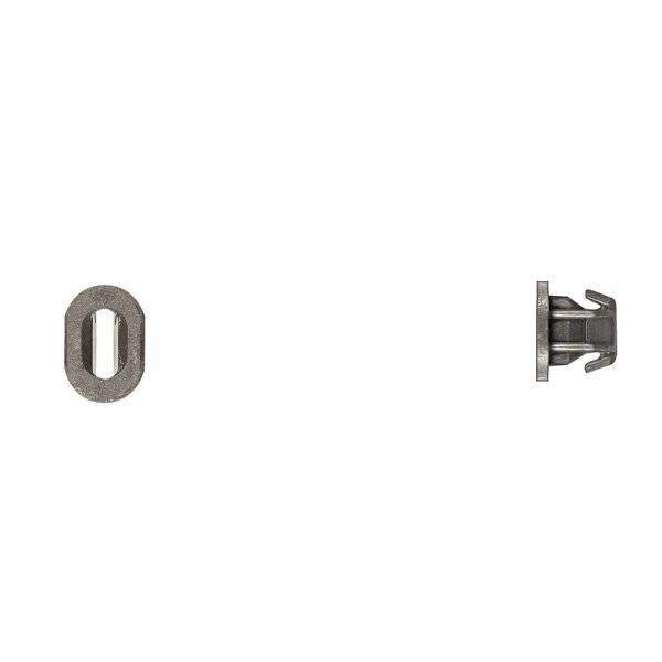 Blk Nyln Front Fender Nuts #6 Screw Size 8.5mm Stem L PK50, DISCO, Mfr# 1227PK