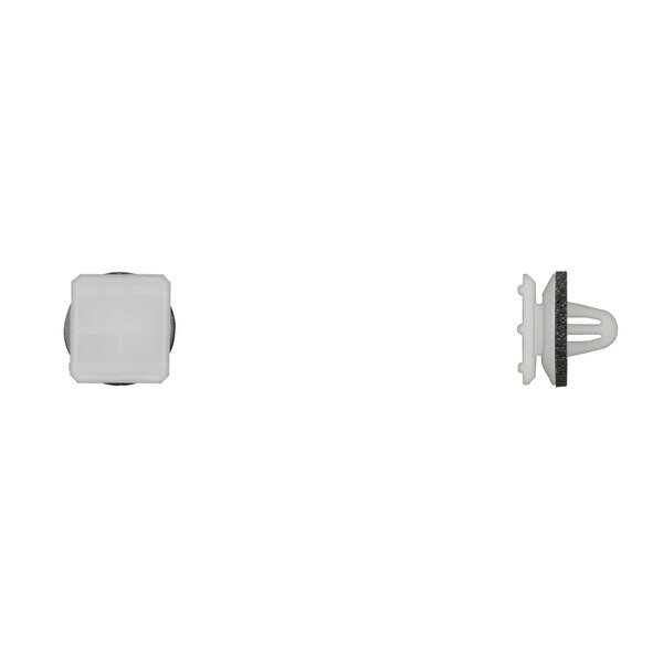 Wht Nyln Body Mldg Ret 6mm Hole 12.5mmX14mm Hd Dia PK25, Disco, Mfr#: 12554PK