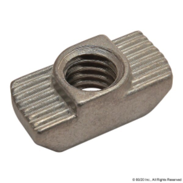 Drop In T-Nut M6 Slot8 ss, 80/20, Mfr#: 13118