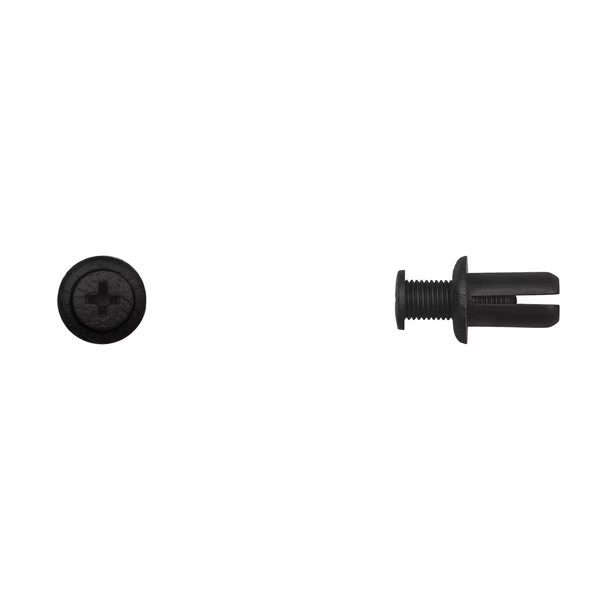 Blk Nyln Phil. Screw Ret 8mm Hole 13mm Flange 13 Stem PK25, DISCO, Mfr# 13273PK