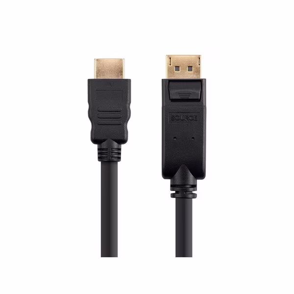 Displayport 1.2 To Hdtv Cable, 3 ft., Monoprice, Mfr#: 13370
