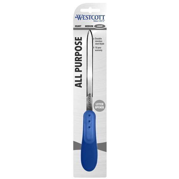 Letter Openers, All-Purpose Letter Opener, Soft Grip, Width: 0.5, Westcott, Mfr#: 13922