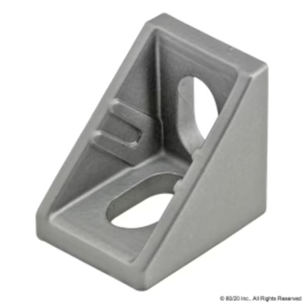 Slotted Corner Bracket 2 Hole 20mm, 80/20, Mfr# 14051