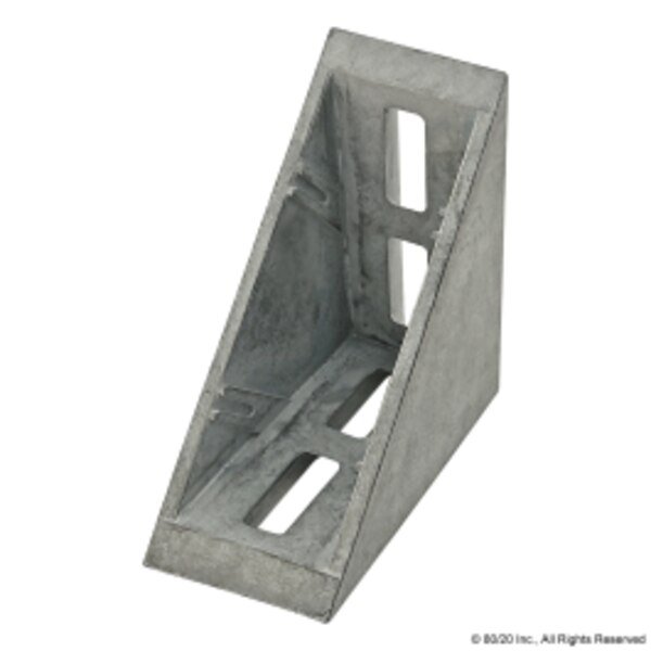 Corner Bracket 4 Hole W/Dual Support, 80/20, Mfr# 14100