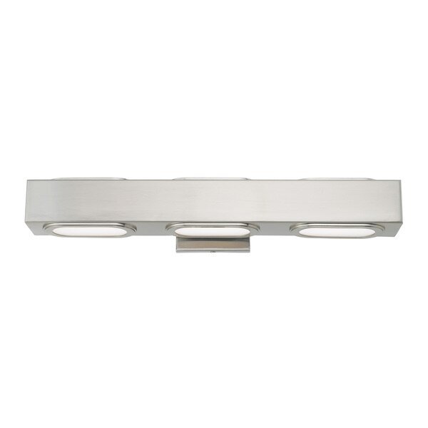 Kimball LED Brushed Nickel ADA Bath Vani, LIVEX LIGHTING, Mfr# 14853-91