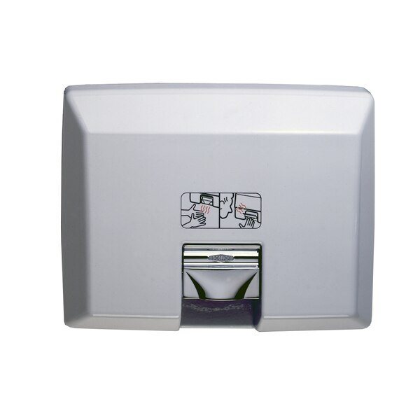 Ada Recessed Hand Dryer, Bobrick, Mfr#: 750 230V