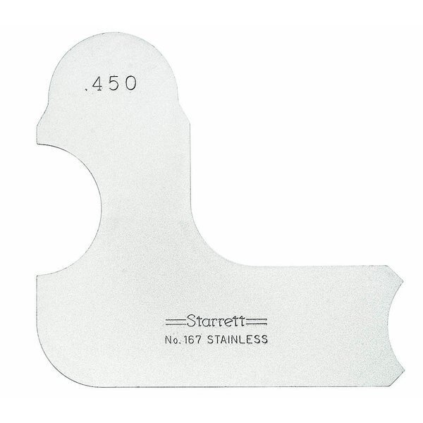 Radius Gage 500 Formerly Pt22983, Starrett, Mfr#: 167-500