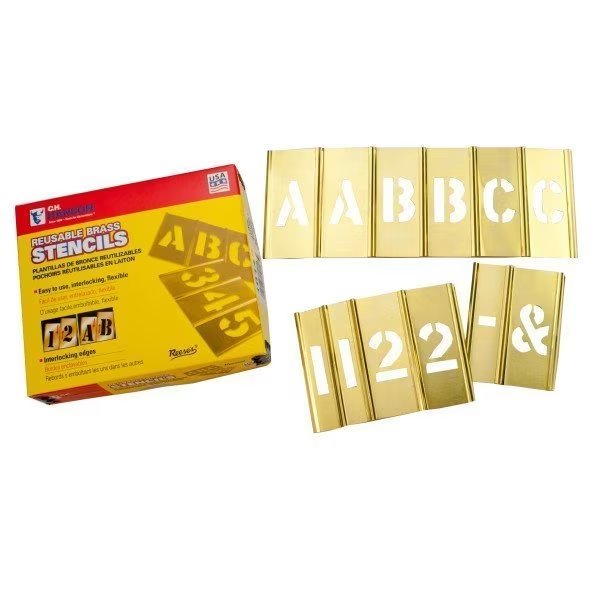Interlocking, Brass Stencil Set, 5