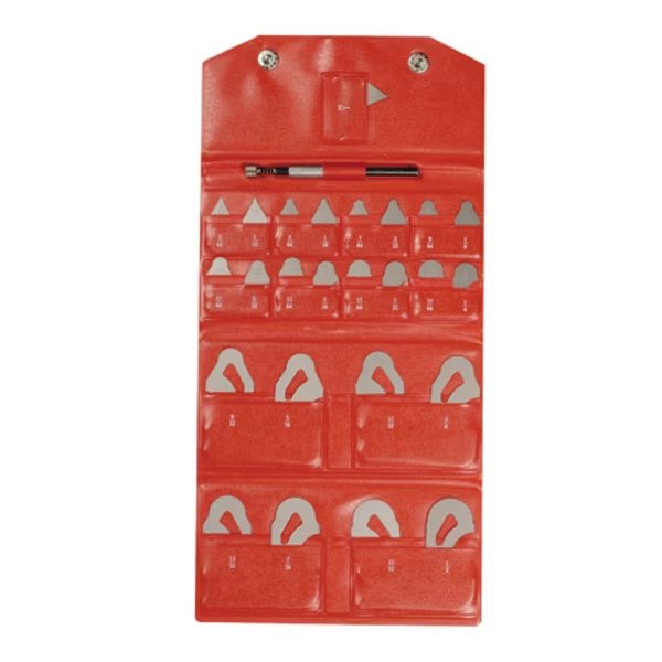 Radius Gages, 8 Leaves, Mitutoyo, Mfr#: 186-904