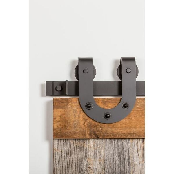 Flat Black Barn Door Hardware 0115-0003 00, LEATHERNECK, Mfr# 0115-0003