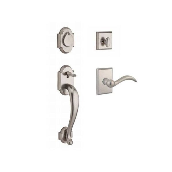 Full Dummy Adirondack Handleset, LH Arch Lever, White Bronze, Baldwin Reserve, Mfr#: FD.ADIXARC.L.RSR.492