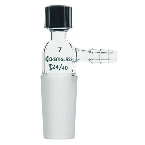 Adapter, Hose Connector, 24/40, CHEMGLASS, Mfr# CG-1046-01