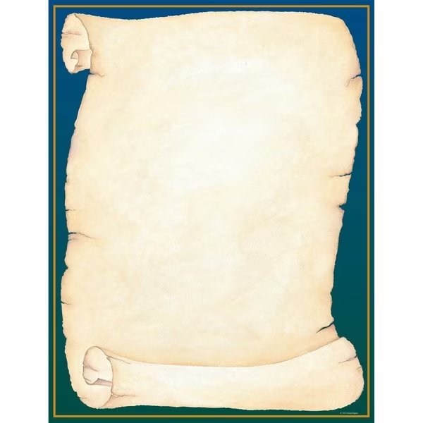 Stationery Letterhead, Scroll, 8.5x11, PK80