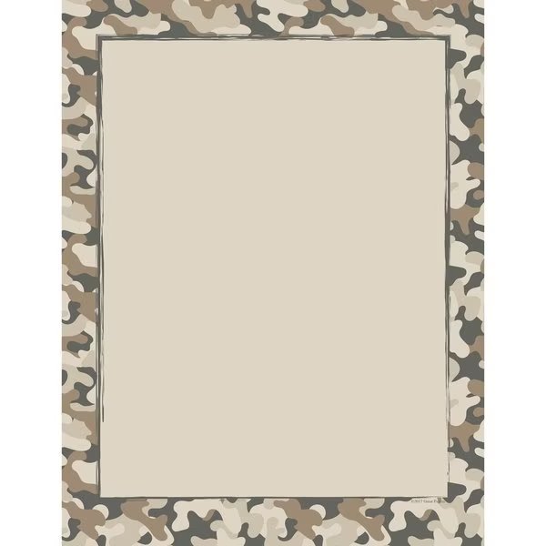 Stationery Letterhead, Camo, 8.5x11