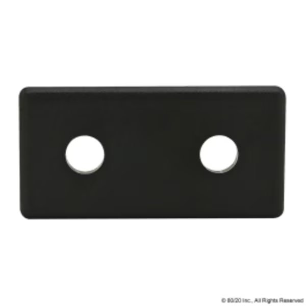 End Cap Black W/Push-Ins 1020, 80/20, Mfr# 2025-PLAIN
