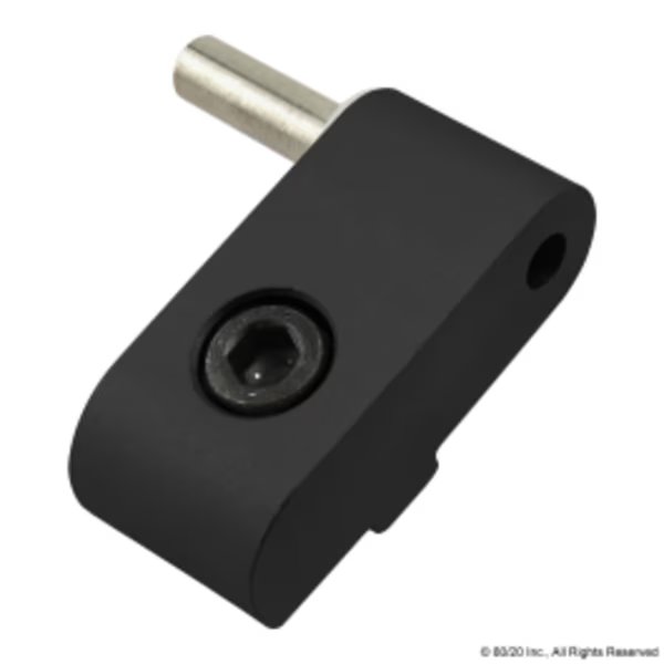 Lft Hand Lift-Off Hinge Sect W/Long Pin, 80/20, Mfr# 2094-BLACK