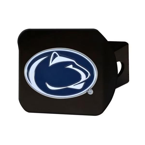 Penn State Black Metal Hitch Cover, 3D Color Emblem, FANMATS, Mfr# 22814