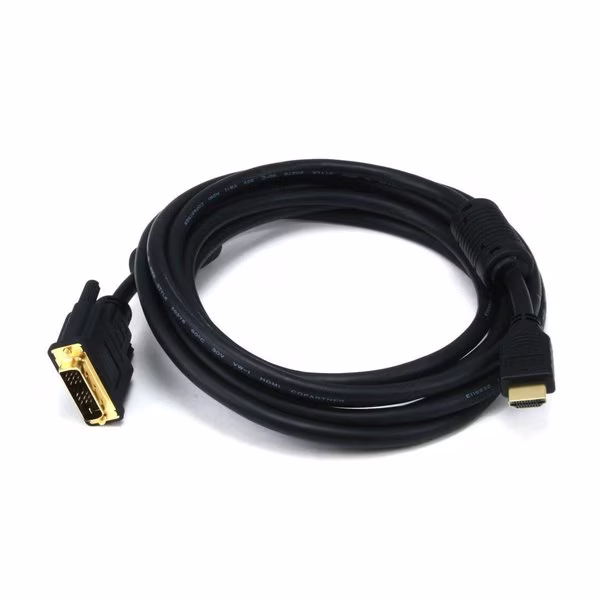 HDMI-DVI Cables, Black, 10 ft., 28AWG, Monoprice, Mfr#: 2405