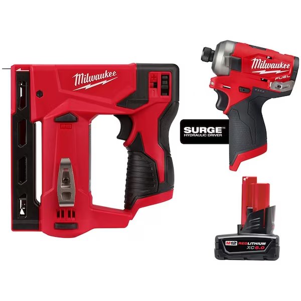 Cordless Stapler, Hyd. Drvr, 6.0 Bat, Milwaukee Tool, Mfr#: 2447-20, 2551-20, 48-11-2460
