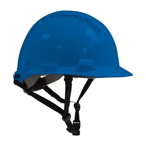 Front Brim Hard Hat, Type 2, Class E, Ratchet (4-Point), Blue, PIP, Mfr# 280-AHS240-50