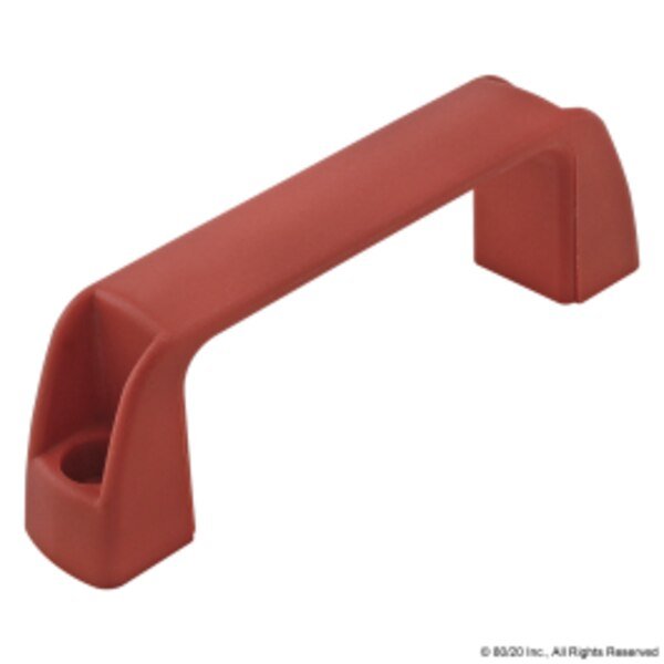 Door Handle, Plastic, Small, Red, 80/20, Mfr# 2882