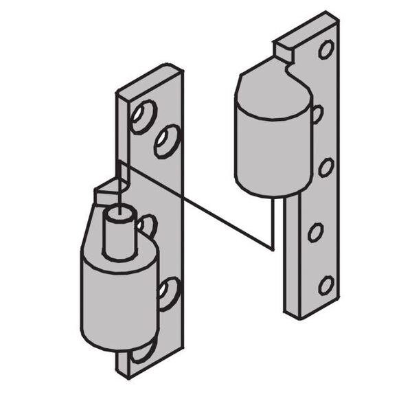 Satin Bronze Pivot 7215INT10RH, Ives, Mfr#: 7215INT10RH