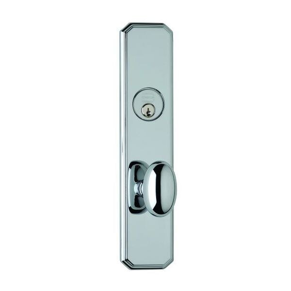 RH SGL CYL 212BS Mort 432 Knob 11000 Plate Bright Chrome, OMNIA, Mfr# 11432A0025R2