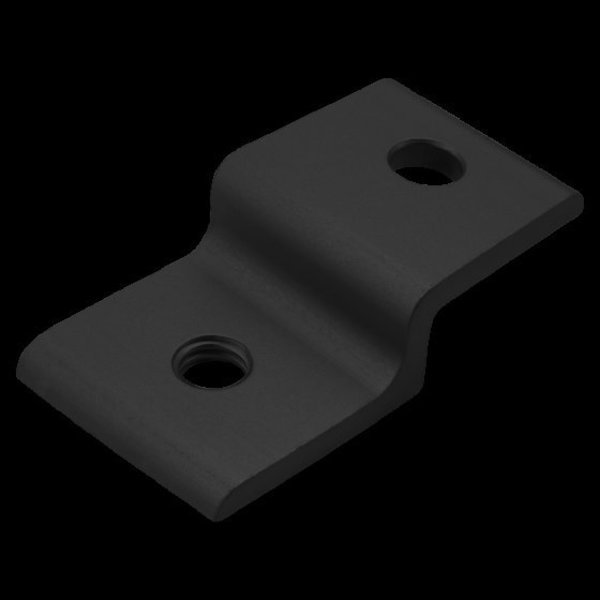 Black Single Panel Retainer 30mm, 80/20, Mfr#: 30-2434-BLACK