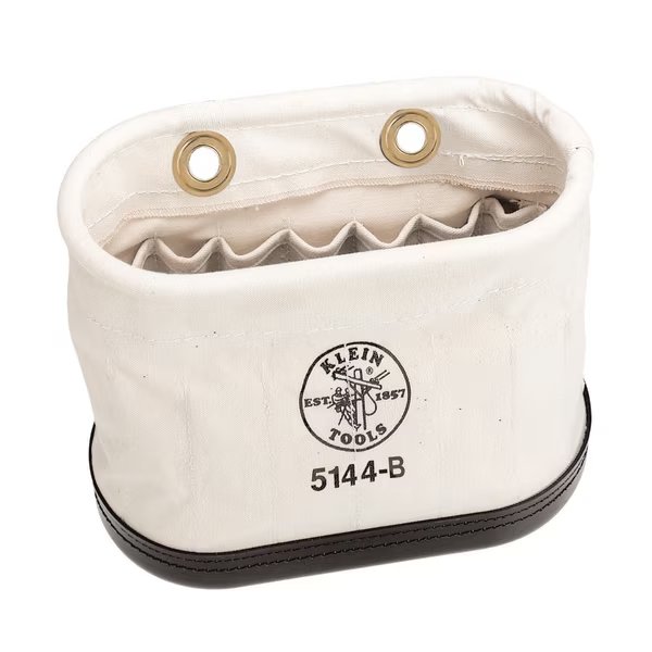 Aerial Basket Oval Bucket, #6 Canvas, natural, 10