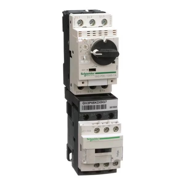 TESYS motor starter kit, LC1D09G7 contac, SCHNEIDER ELECTRIC, Mfr# GV2P05KD09G7